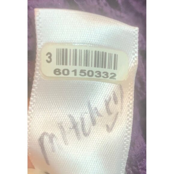 DONNA MORGAN Purple All-Over Floral Lace Sheath Dress Special‎ Occasion Sz 12 - Picture 12 of 12